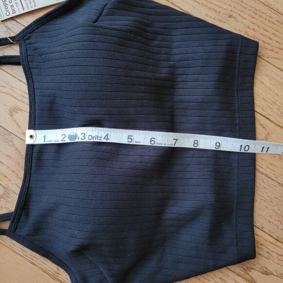 NWT Muji Women's Cotton Stretch Ribbed Cropped Bra Camisole Small - Picture 11 of 11